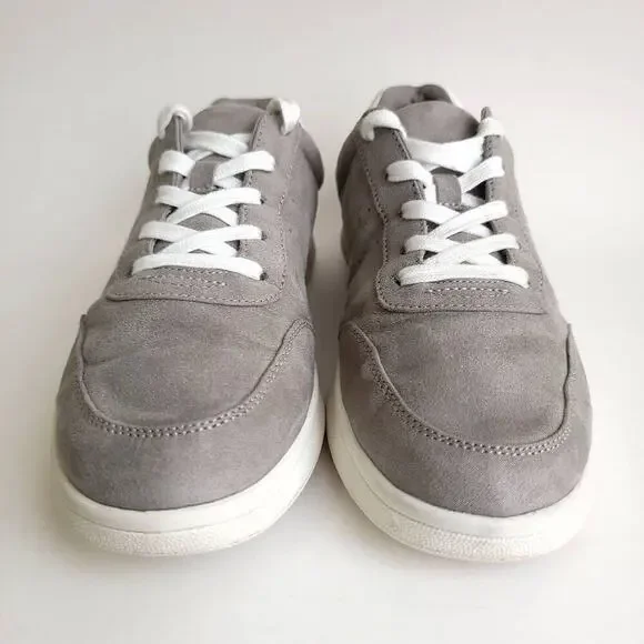 Old Navy Sneaker Shoes Gray Soft-Brushed Faux-Suede Sneakers Womens Size 9.5​​ - Picture 3 of 14